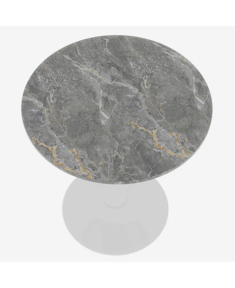 Flynama 27.6" Round Marble Vein Coffee Table