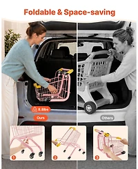 Sugift Doll-Seat Foldable Shopping Cart, Ages 3+