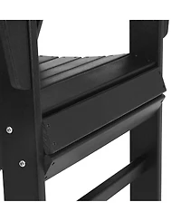WestinTrends Outdoor Patio Hdpe Plastic Modern Adirondack Dining Chairs (Set of 2)