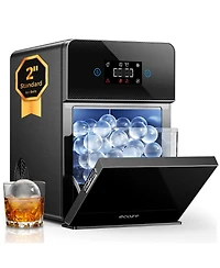 Ecozy Chillio 2" Clear Ice Ball Maker, 144 Spheres/Day, Water Line