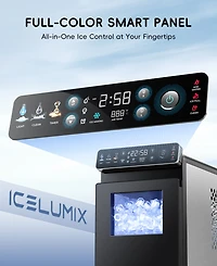Ecozy Chillio 26 lb Countertop Ice Maker, Portable Self-Cleaning Machine