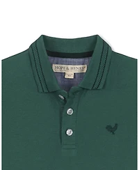 Hope & Henry Toddler Boys ( 2T to 4T ) 'Short Sleeve Knit Pique Polo Shirt