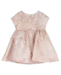 Rare Editions Baby Girls' Embroidered Brocade Dress with Bloomers