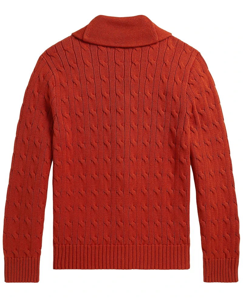 Polo Ralph Lauren Boys' 8-20 Cable-Knit Cotton Shawl Cardigan