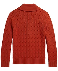 Polo Ralph Lauren Boys' 8-20 Cable-Knit Cotton Shawl Cardigan