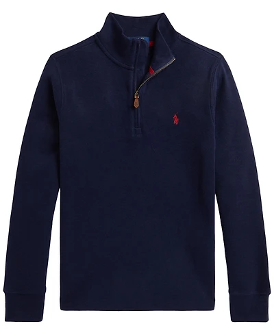 Polo Ralph Lauren Boys' 8-20 Estate Rib Quarter-Zip Sweater