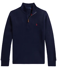Polo Ralph Lauren Boys' 8-20 Estate Rib Quarter-Zip Sweater