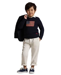 Polo Ralph Lauren Toddler and Little Boys The Iconic Flag Sweater