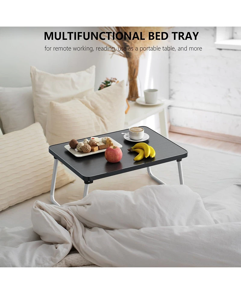 Gnuadz Foldable Lap Desk Laptop Tray Bed Couch Portable Breakfast Table Stand Reading Writing
