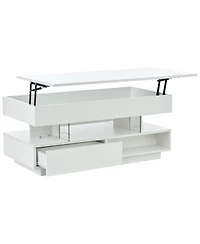 Flynama 39.3" Lift Top Coffee Table with Led Lights