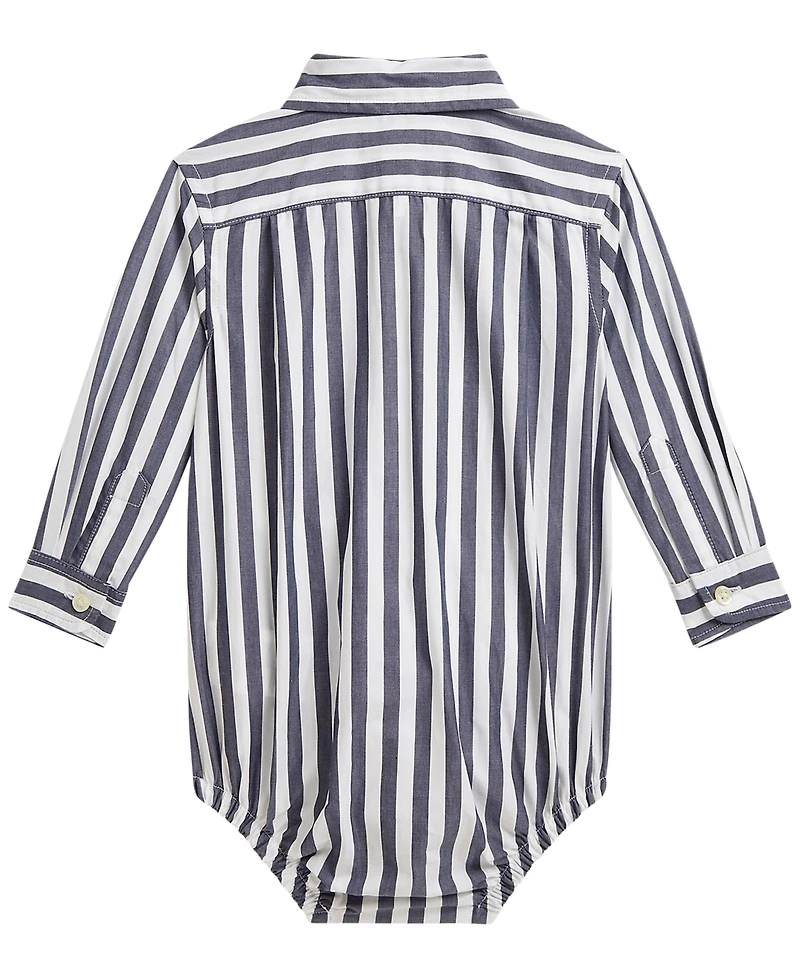 Polo Ralph Lauren Baby Boys' Striped Cotton Poplin Bodysuit