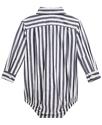 Polo Ralph Lauren Baby Boys' Striped Cotton Poplin Bodysuit