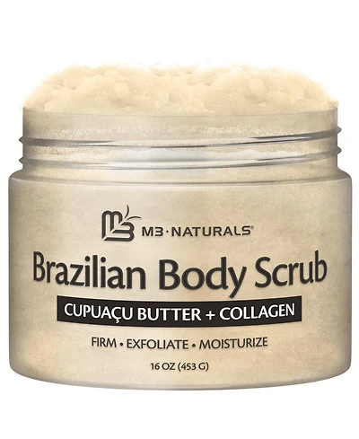 M3 Naturals Brazilian Body Scrub, 16 Ounce