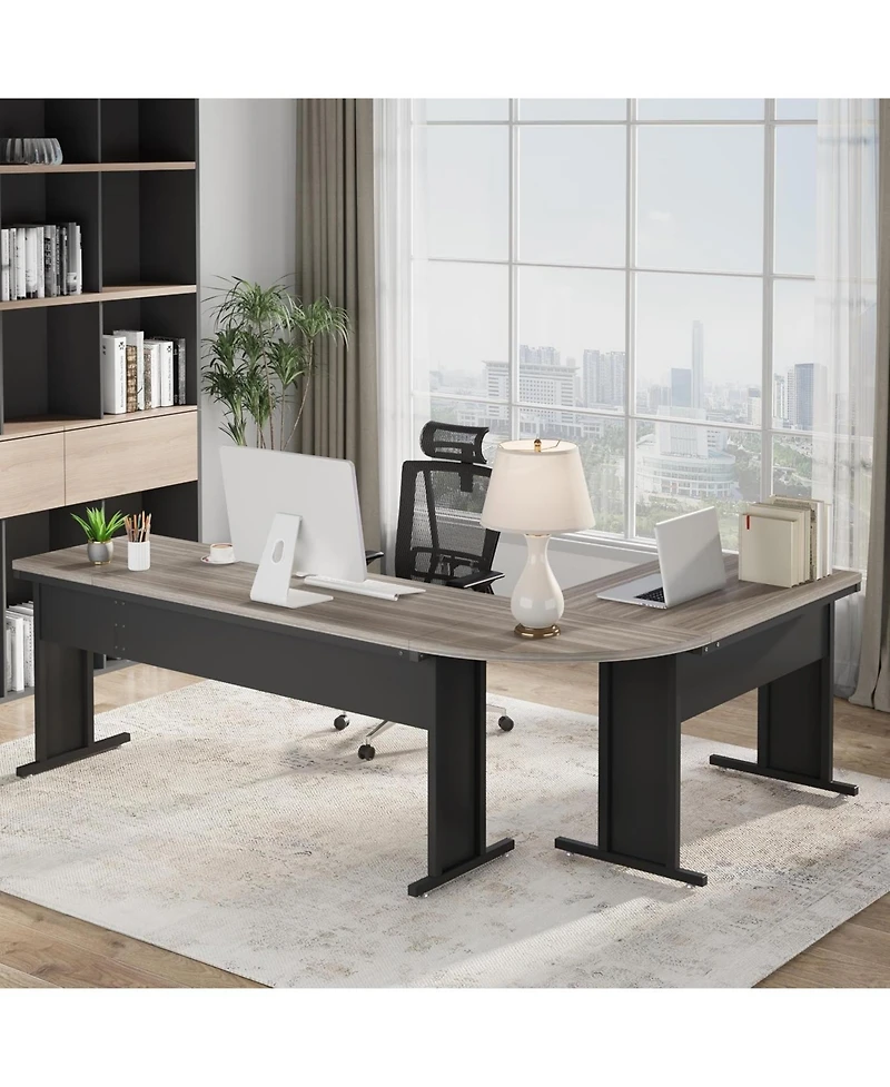 Tribesigns 83" L-Shaped Executive Desk