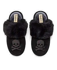 Dearfoams Women's Halloween Velour Scuff Slippers