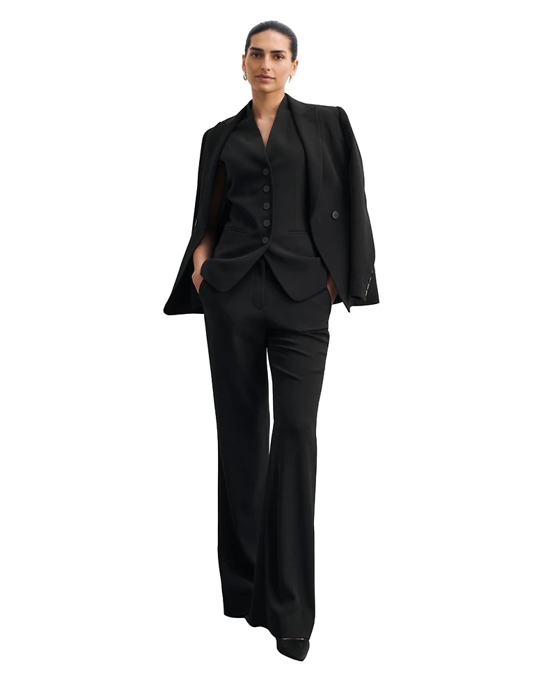 The Fold Women's Double-Breasted Tailored Blazer