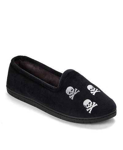 Dearfoams Women's Halloween Velour Closed Back Slippers