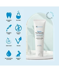 M3 Fluoride-Free Neem Toothpaste with Mint | Herbal Toothpaste | 4.23 oz, Pack of 3