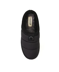 Dearfoams Women's Fireside by Greta Sport Nylon Puff Clog Water Repellent Slippers