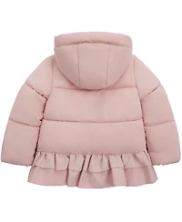 Rokka&Rolla Toddler Girls Rosie Fleece-Lined Ruffle Puffer Coat 2T-5T