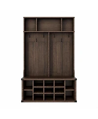 Extra Large 51" Hall Tree with Bench and Shoe Storage