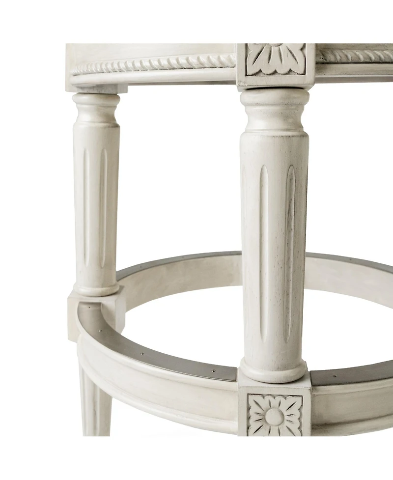 Pullman Backless Swivel Upholstered Kitchen Counter Stool, 26"