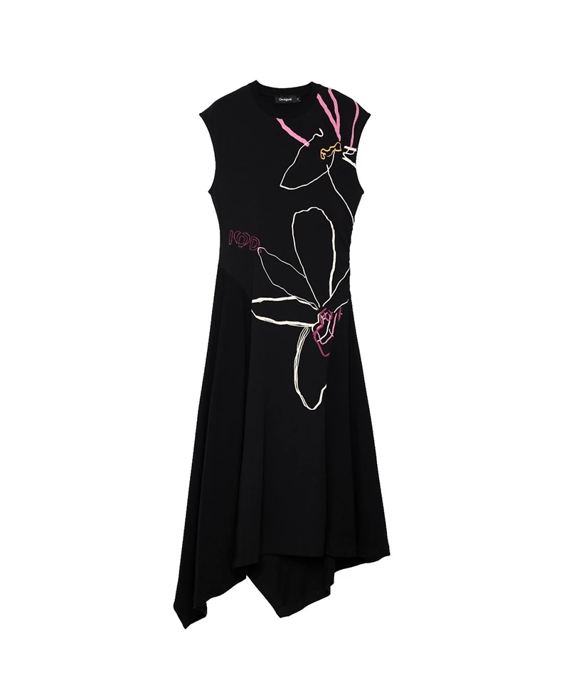 Desigual Women's Asymmetric Floral Dress
