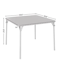 5-Piece Folding Dining Set with 4 Pu Upholstered Chairs Space-Saving Metal Frame for Kitchen Dining Room Office Camping