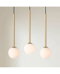 Possini Euro Design Possini Euro Eclipse 4 3/4"W Gold and Glass Led Mini Pendant Set of 3