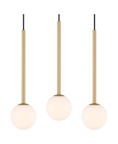 Possini Euro Design Possini Euro Eclipse 4 3/4"W Gold and Glass Led Mini Pendant Set of 3