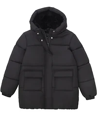 Rokka&Rolla Girls' Madison Longline Hooded Puffer Jacket, Sizes 4-18