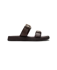Forever and Always Shoes Women's Dorel Leather Buckle Sandal