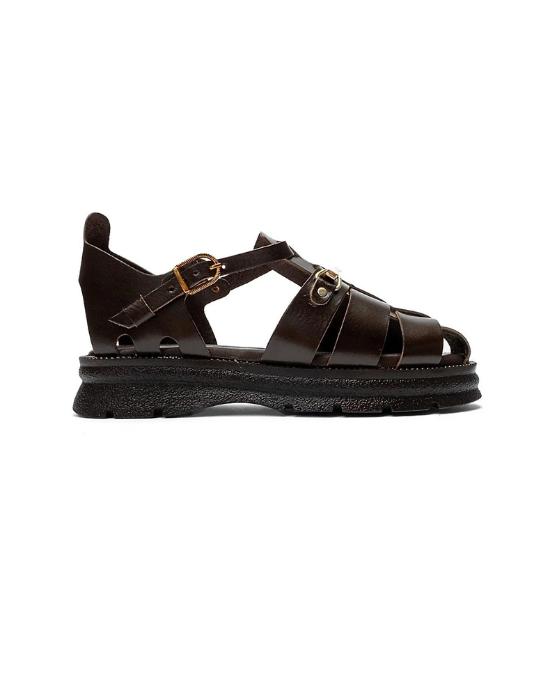 Forever and Always Shoes Women's Riela Leather Buckle Sandal