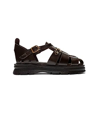 Forever and Always Shoes Women's Riela Leather Buckle Sandal