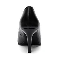 Forever and Always Shoes Women's Clyde Leather Stiletto Pointed Toe Pump