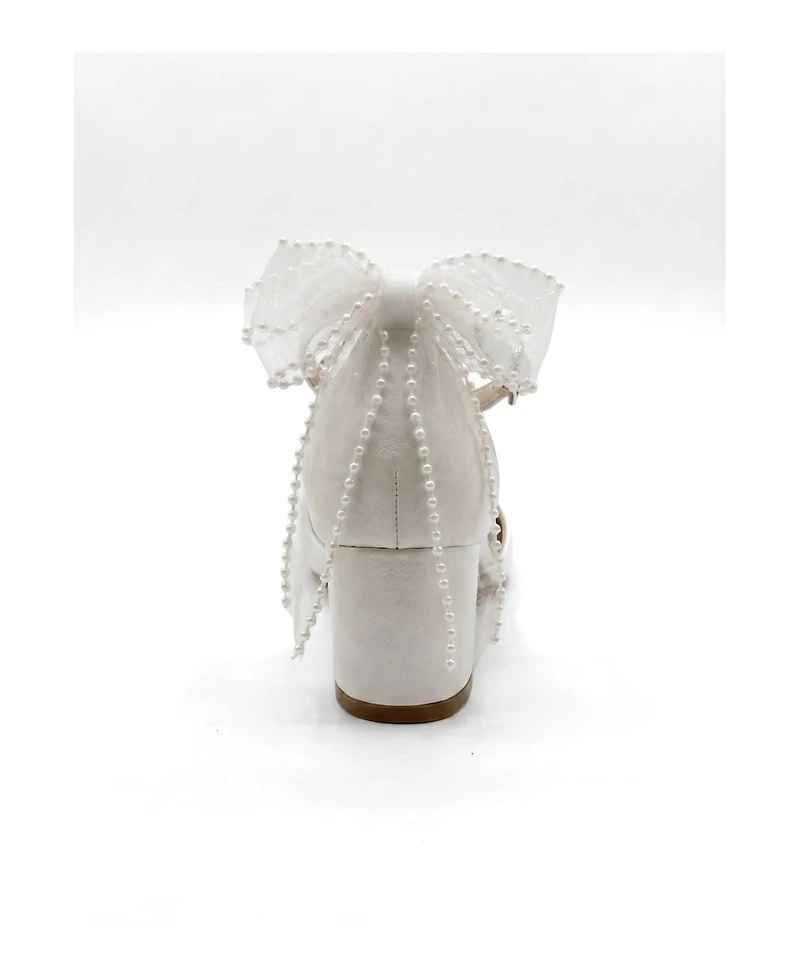 Forever and Always Shoes Women's Rosavelle Pointed Toe Block Heel Bridal Sandal