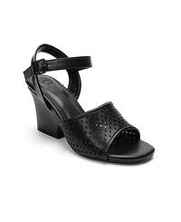 Prologue Shoes Women's Hervon Block Heel Ankle Strap Sandal