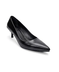 Forever and Always Shoes Women's Jalen Leather Stiletto Pump