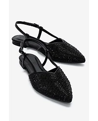 Prologue Shoes Women's Rexton Embellished Slingback Pump