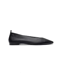 Forever and Always Shoes Women's Jenas Leather Ballet Flat
