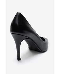 Forever and Always Shoes Women's Moriel Leather Stiletto Pump