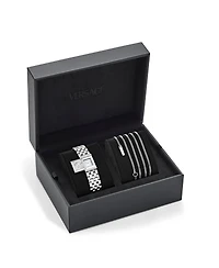 Versace Women's Reveal Precious Silver Stainless Steel Bracelet Watch 18x25mm