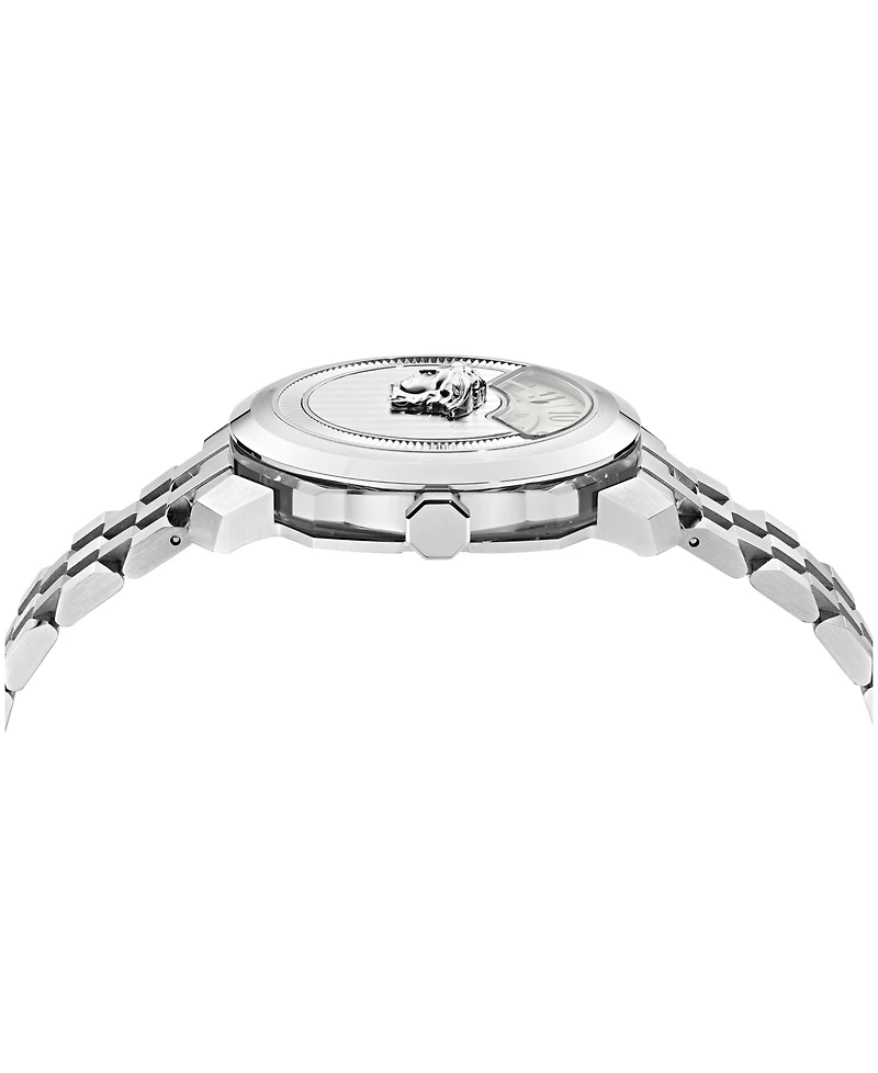 Versace Women's Dylos Silver Stainless Steel Bracelet Watch 39mm