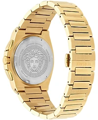 Versace Men's Tolomeo Chrono Silver Stainless Steel Bracelet Watch 40x49mm