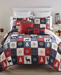 Your Lifestlye Noel Patch 3-Piece Quilt Set, Queen