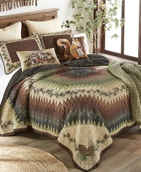 Donna Sharp Pine Circle 3-Piece Quilt Set, California King
