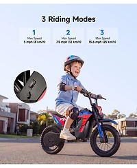 Navee Electric Dirt Bike for Ages 4-7, 6.25 Miles Max Range, 9.4 Mph Speed, 150W Mid-Drive Motor