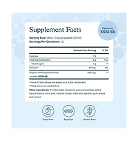 Youtheory Ashwagandha Liquid Blueberry 600 mg 12 Pouches