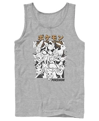 Fifth Sun Men's Pokemon Eeveelutions Japanese Character Graphic Tank Top