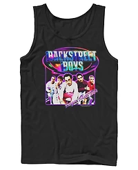 Fifth Sun Men's Backstreet Boys Larger Than Life Group Photo Graphic Tank Top